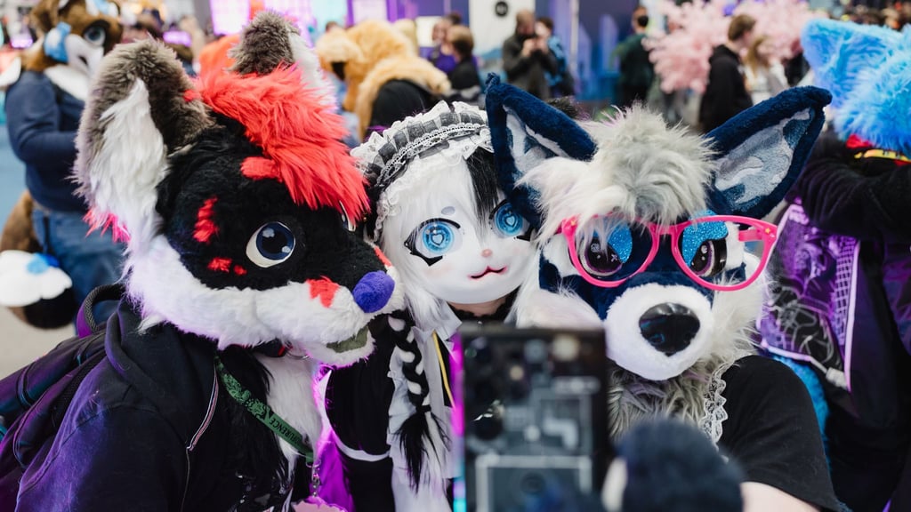 Phantasievolle Kostümierung auf der Manga- und Comic-Messe MAG-C in Erfurt.