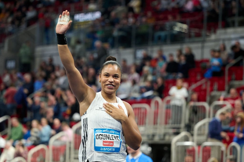 Kugelstoßerin Yemisi Ogunleye gewinnt in Nordhausen. (Archivbild)