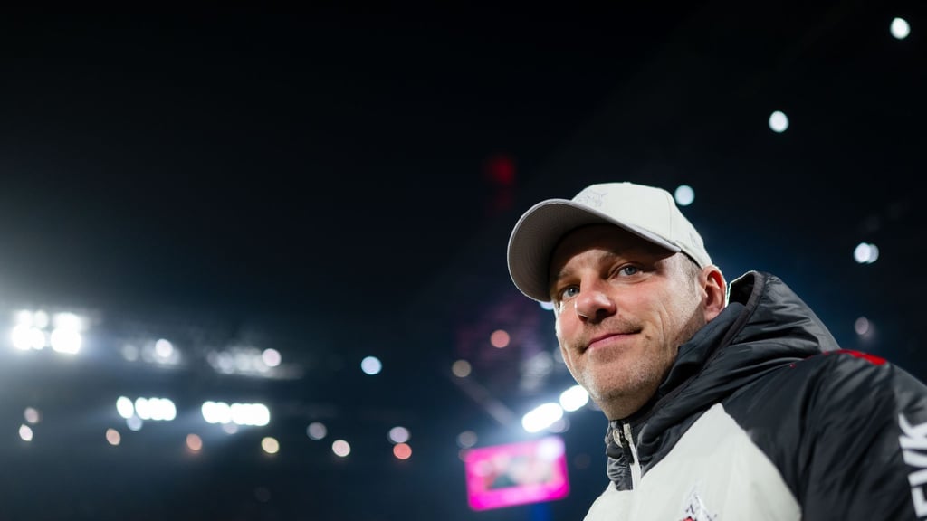 Kölns Coach Lukas Kwasniok war zufrieden mit dem Ergebnis gegen Wolfsburg.