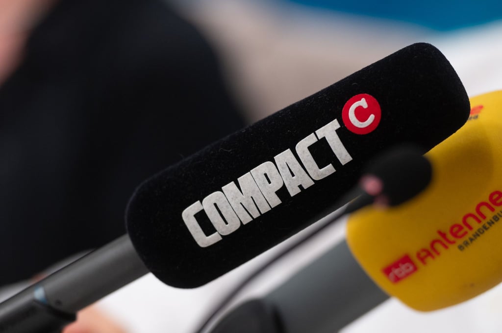 Die Jubiläumsgala von „Compact“ wurde von einer Gegendemo begleitet. (Archivbild)