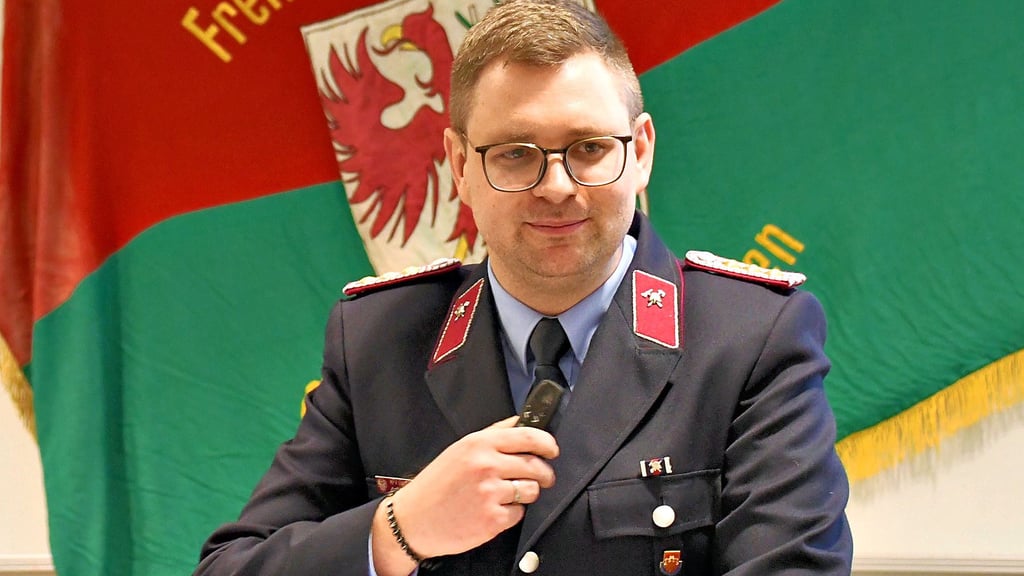 Wehrleiter Alexander Mattheis verabschiedete sich am Sonnabend mit herzlichen Worten.