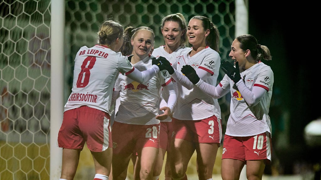 RB feierte den späten Ausgleich wie einen Siegtreffer.