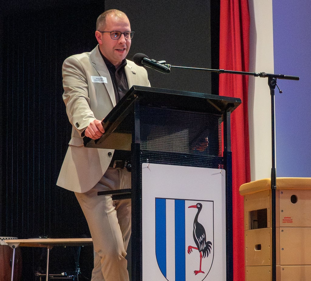 Bürgermeister Philipp Stark beim Neujahrsempfang Burg und Jerichower Land.