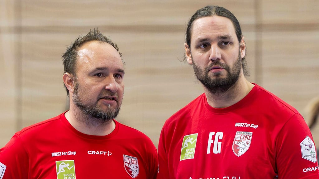 Sportchef Felix Gühlcke (r.) sucht eine neue Keeperin für die Wildcats. Auch das Wort von Torfrauentrainer Andreas Wiese wird dabei Gewicht haben. 