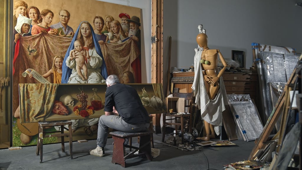 Malen für Naumburg: Michael Triegel in seinem Leipziger Atelier