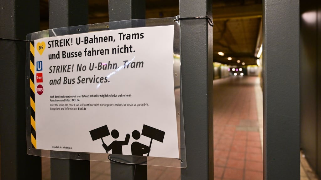 Vom Warnstreik bei der BVG ist auch die U-Bahn betroffen.