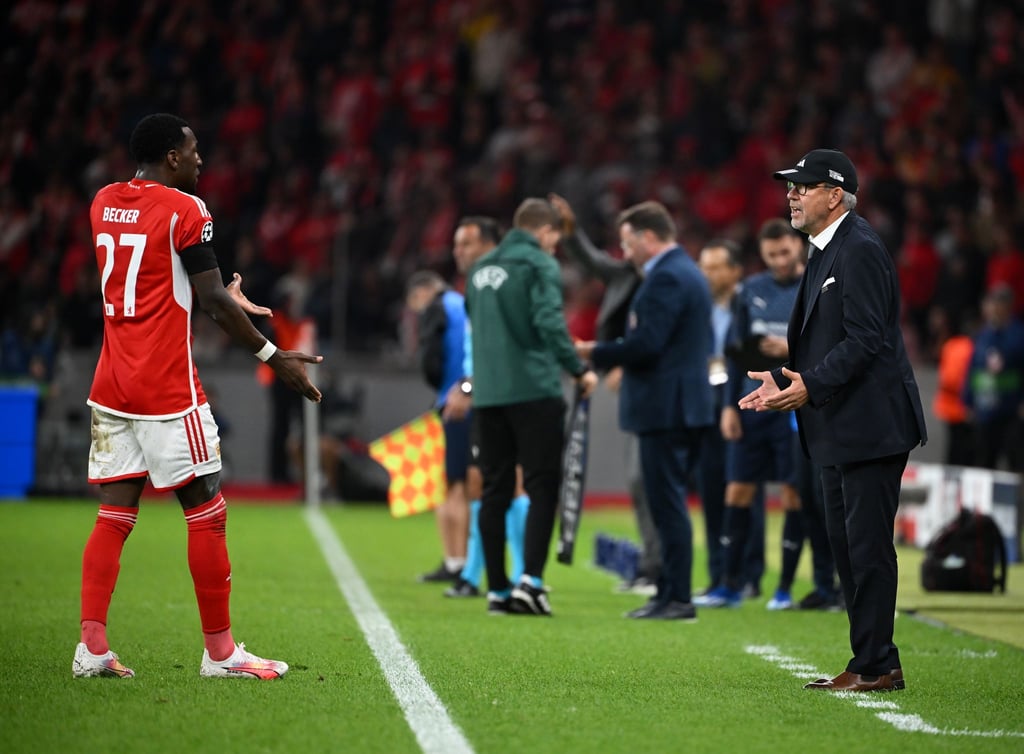 Arbeiteten schon bei Union Berlin zusammen: Urs Fischer (r) und Sheraldo Becker. (Archivbild)