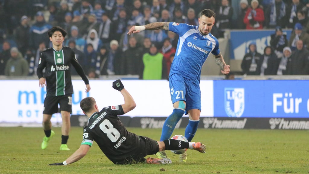 Falko Michel konnte gegen Hannover nach einer Halbzeit nicht weiterspielen.