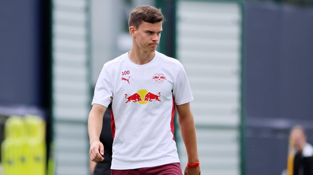 Robert Ramsak im Sommer 2024 als Spieler von RB Leipzig nach seinem Wechsel vom FC Bayern