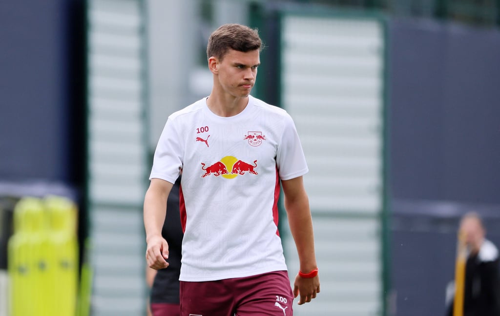 Robert Ramsack im Sommer 2024 als Spieler von RB Leipzig nach seinem Wechsel vom FC Bayern