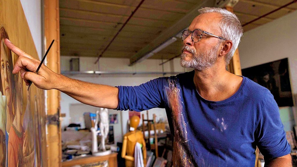 Der Film „Triegel trifft Cranach - Malen im Wiederstreit der Zeiten“ wird im Central-Kino Wittenberg gezeigt.