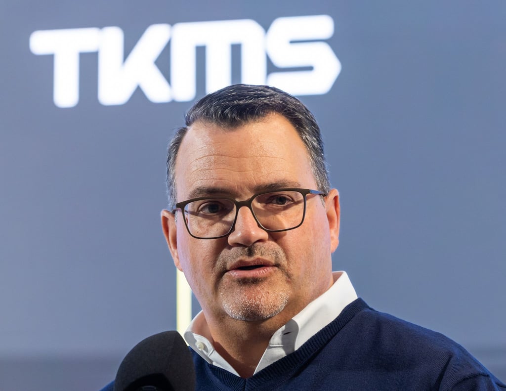 TKMS-Chef Burkhard hofft auf Aufträge zum Bau von Fregatten. (Archivbild)