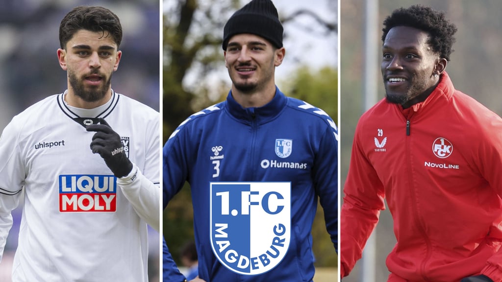 Abu-Bekir El-Zein ging vom 1. FC Magdeburg zum SSV Ulm (li.), Andi Hoti wechselte zu Eintracht Braunschweig. Richmond Tachie ist der einzige FCM-Neuzugang (re).