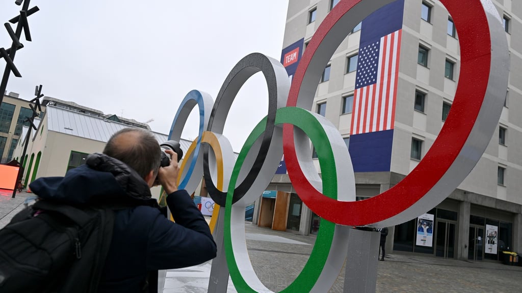 Das Haus des US-Olympiateams im Olympischen Dorf in Mailand.