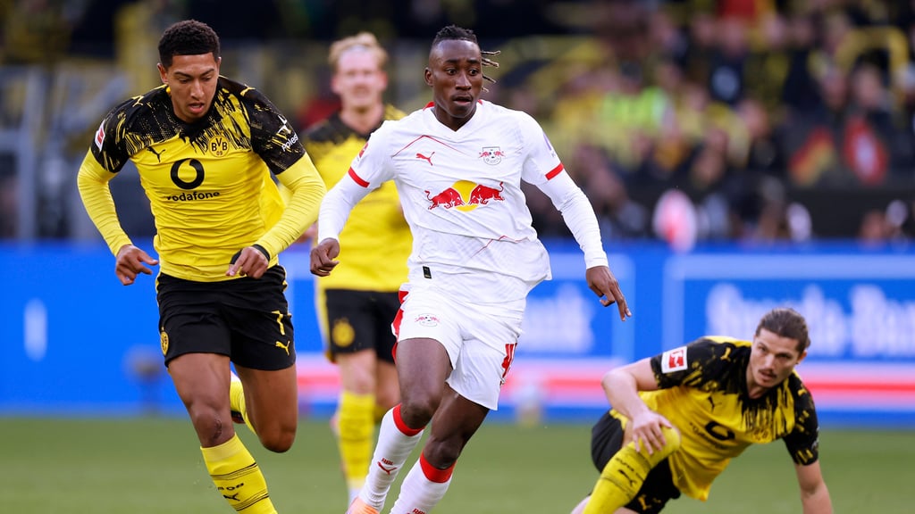 Yan Diomande im Hinspiel gegen den BVB.