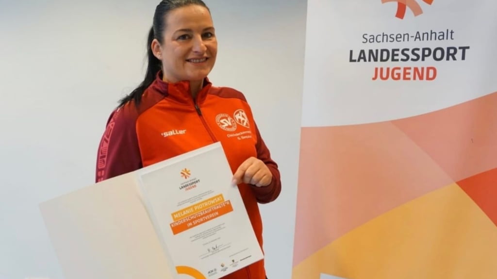 Melanie Piotrowski ist jetzt Kinderschutzbeauftragte beim  SV Concordia 08 Harzgerode. Beim Landessportbund hat sie einen Lehrgang absolviert. 