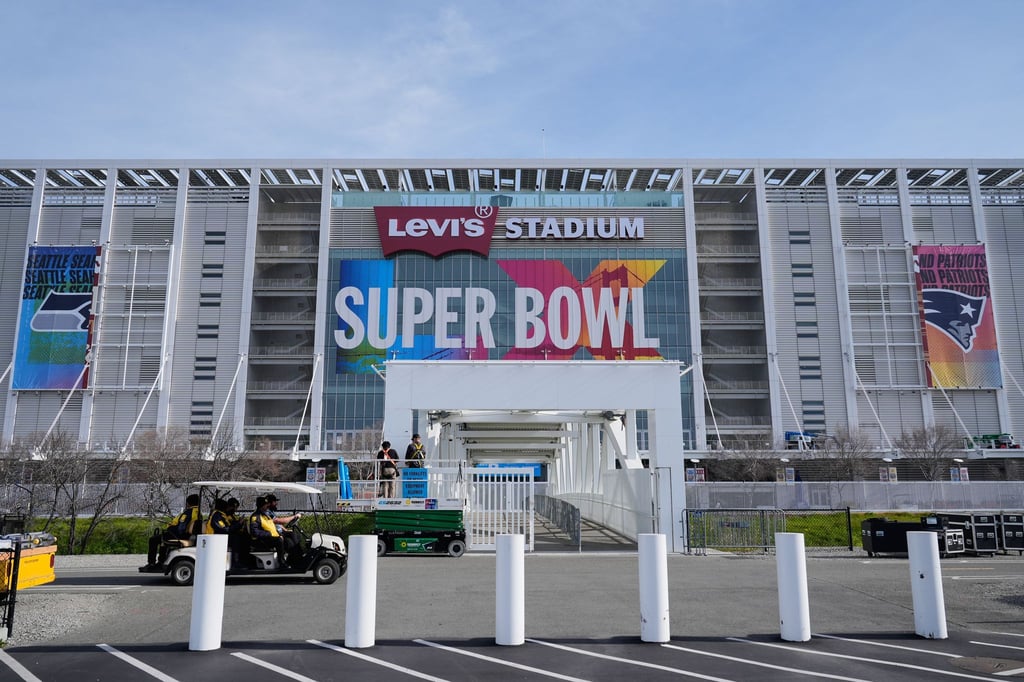 Im Levi's Stadium in Santa Clara findet der Super Bowl statt.
