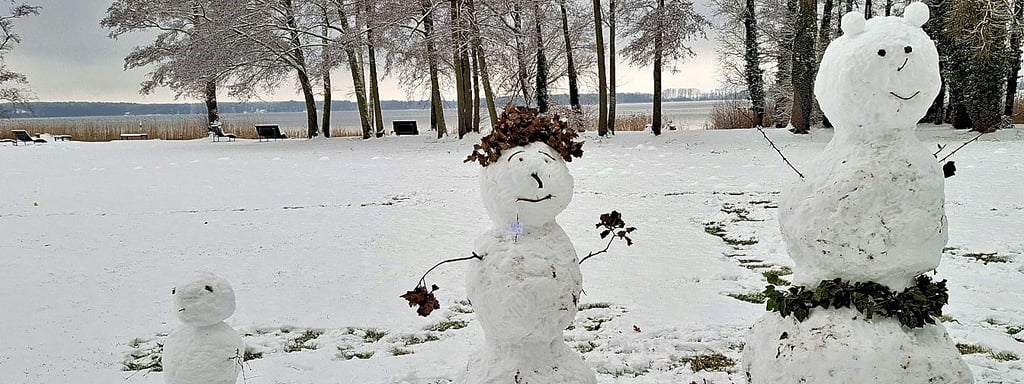 Mehrere Tagen  standen die Figuren  akkurat auf der Festwiese Bleiche.