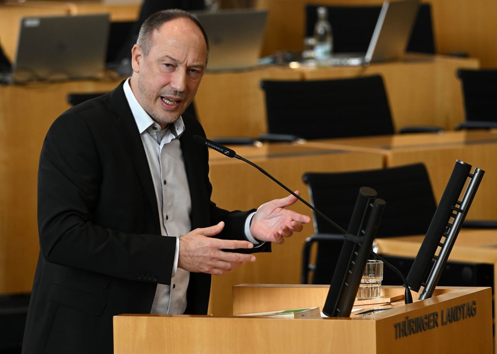 Der AfD-Abgeordnete Ringo Mühlmann kritisiert die Brombeer-Landesregierung in Thüringen. (Archivbild)