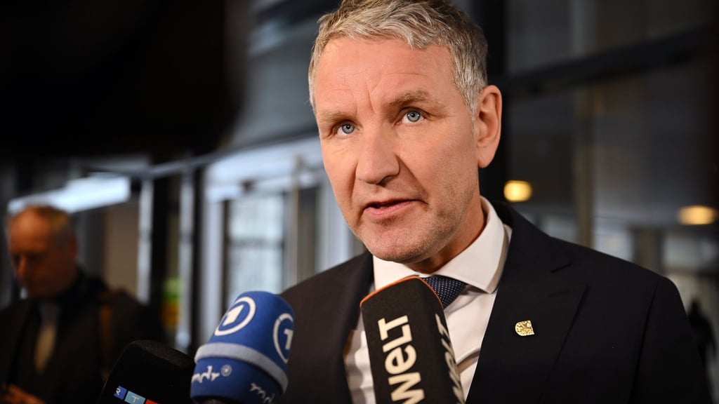 Thüringens AfD-Fraktionschef Björn Höcke im Thüringer Landtag.