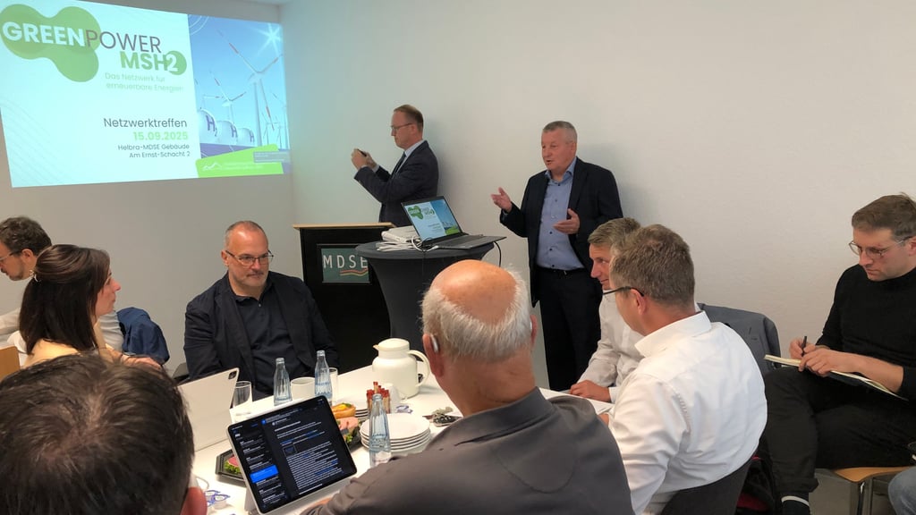 Mehrfach kamen die Projektentwickler mit ihren Partnern zum Netzwerktreffen in Helbra zusammen. 