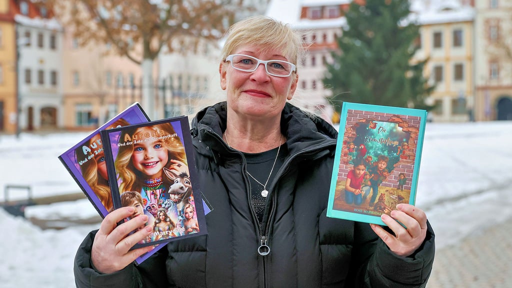 Nicht nur auf diesem Foto, auch hauptberuflich ist Annett Spinnen Buchhalterin. Nebenberuflich schreibt sie Kinderbücher und betätigt sich gelegentlich als Komparsin.
