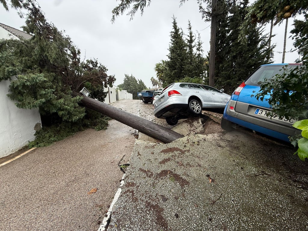 In der südspanischen Region Andalusien hat das Sturmtief "Lenonardo" für Chaos gesorgt.