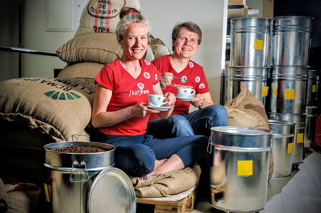 Torsten Vogel und seine Frau Antje Fuchs setzen auf besondere Kaffeekreationen.