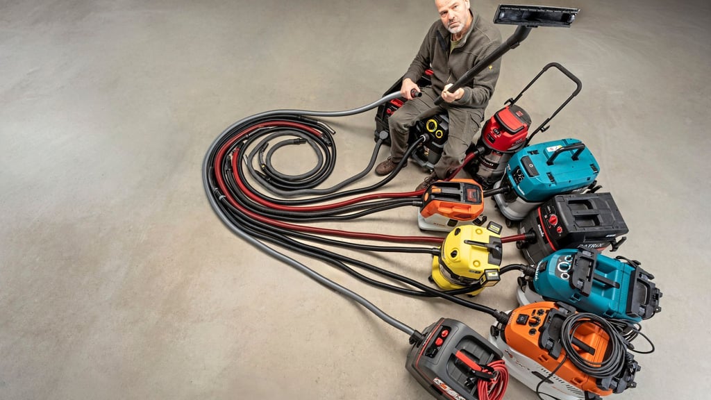 Zehn Werkstattsauger hat „selbst.de“ getestet - darunter fünf Geräte mit Netzteil und fünf mit Akku.