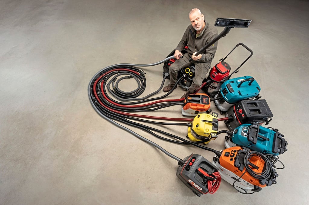 Zehn Werkstattsauger hat „selbst.de“ getestet - darunter fünf Geräte mit Netzteil und fünf mit Akku.