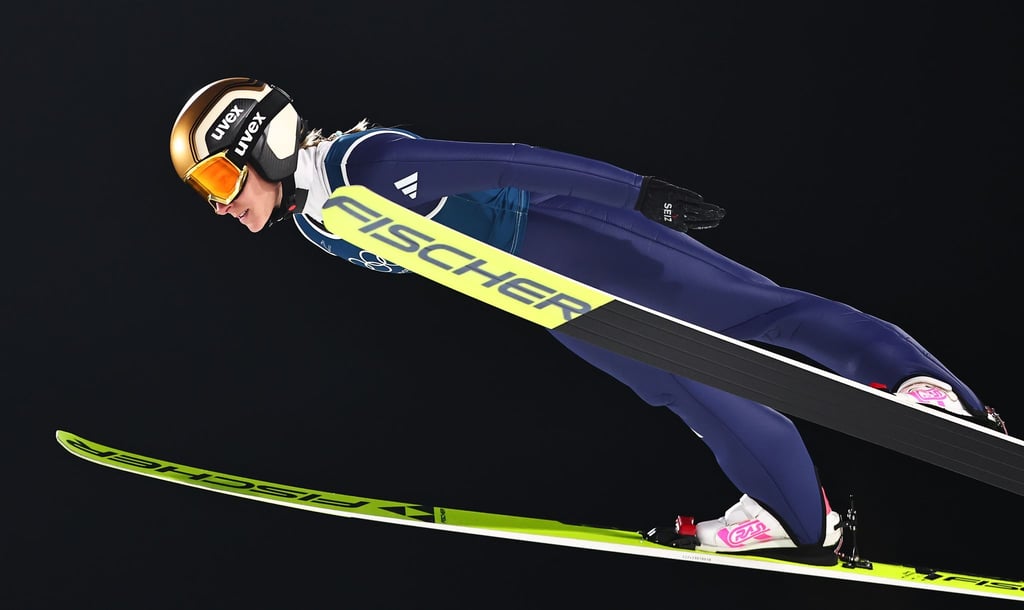 Mit ihrer Leistung beim Training war Katharina Schmid alles anderes als zufrieden.