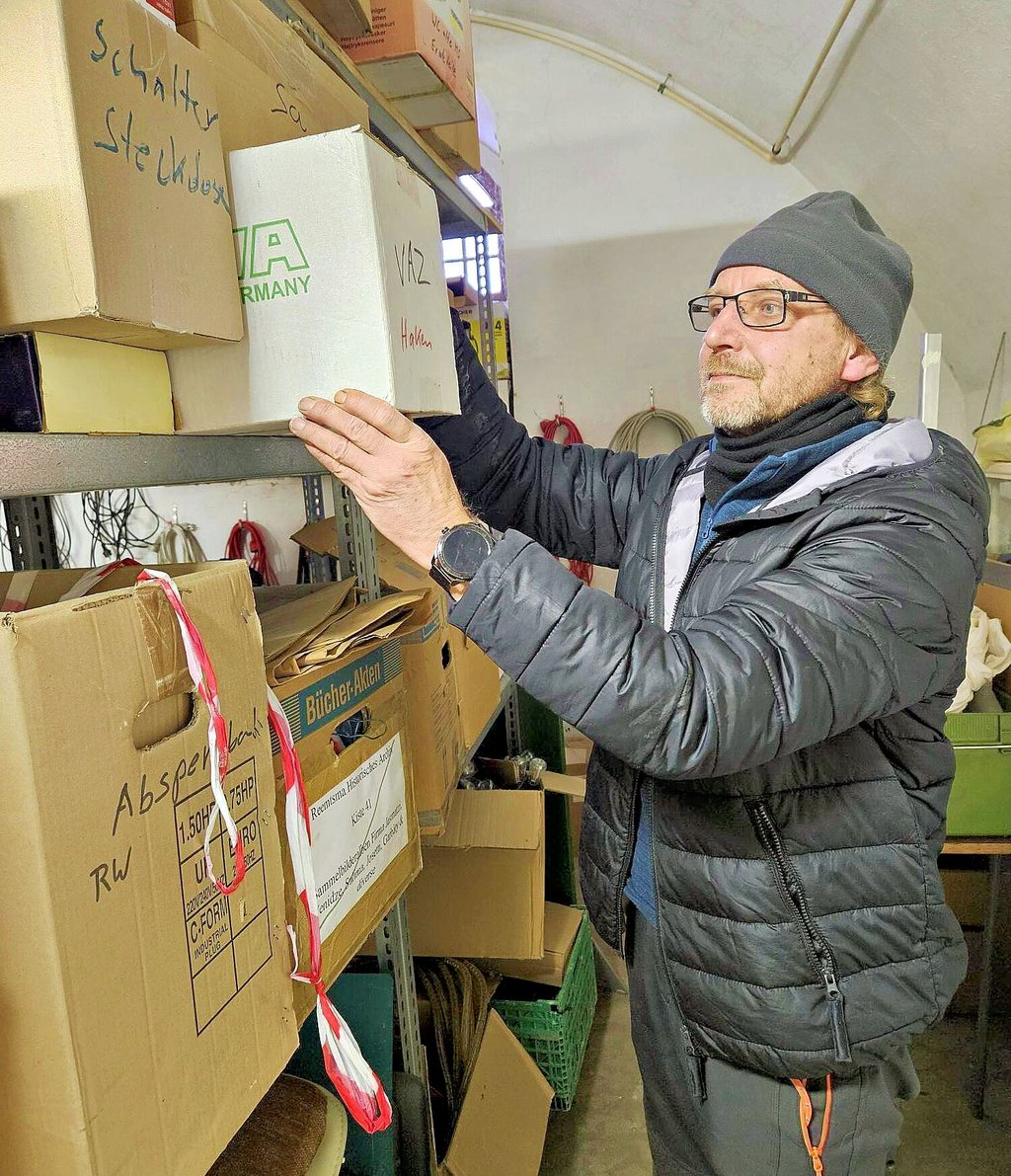 Steffen Wilke arbeitet als Hausmeister für die KKM im Schloss Köthen. 
