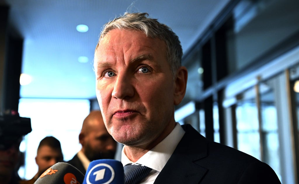 Thüringens AfD-Landespartei- und Fraktionschef Björn Höcke wiederholte im Landtag eine verbotene SA-Parole. (Archivbild)