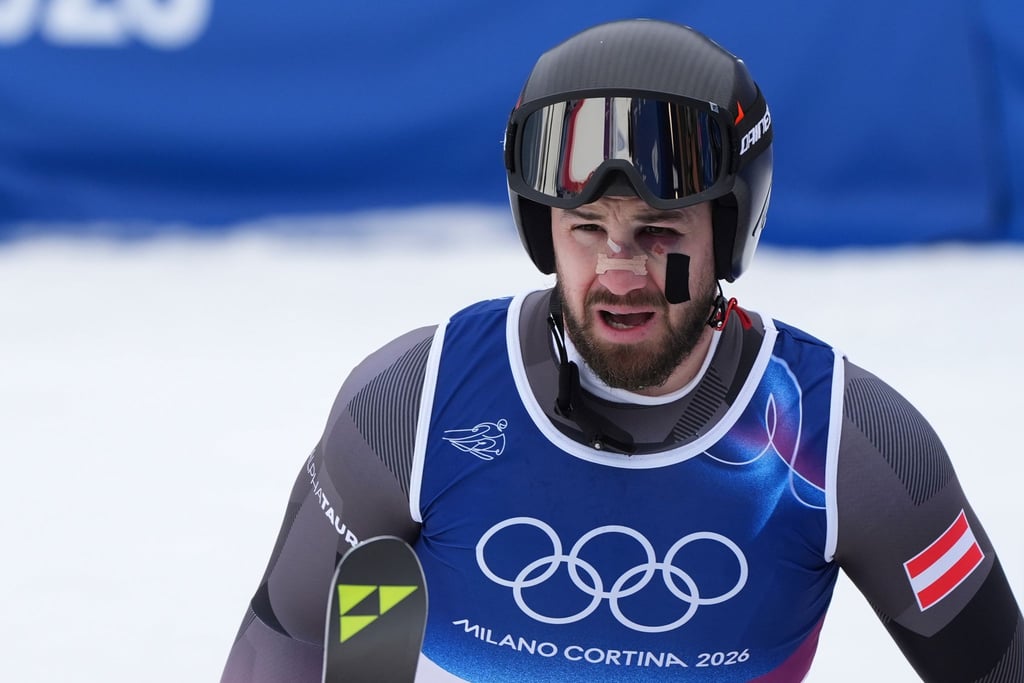 Schwer gezeichnet nach einem Sturz vom Vortag: Österreichs Daniel Hemetsberger.