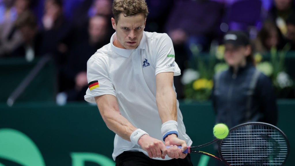 Yannick Hanfmann brachte die deutschen Tennis-Herren mit 1:0 in Führung.