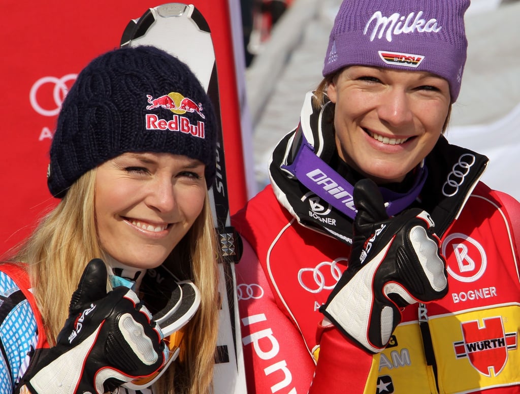 Waren früher trotz der sportlichen Rivalität befreundet: Maria Riesch (r) und Lindsey Vonn. (Archivbild)