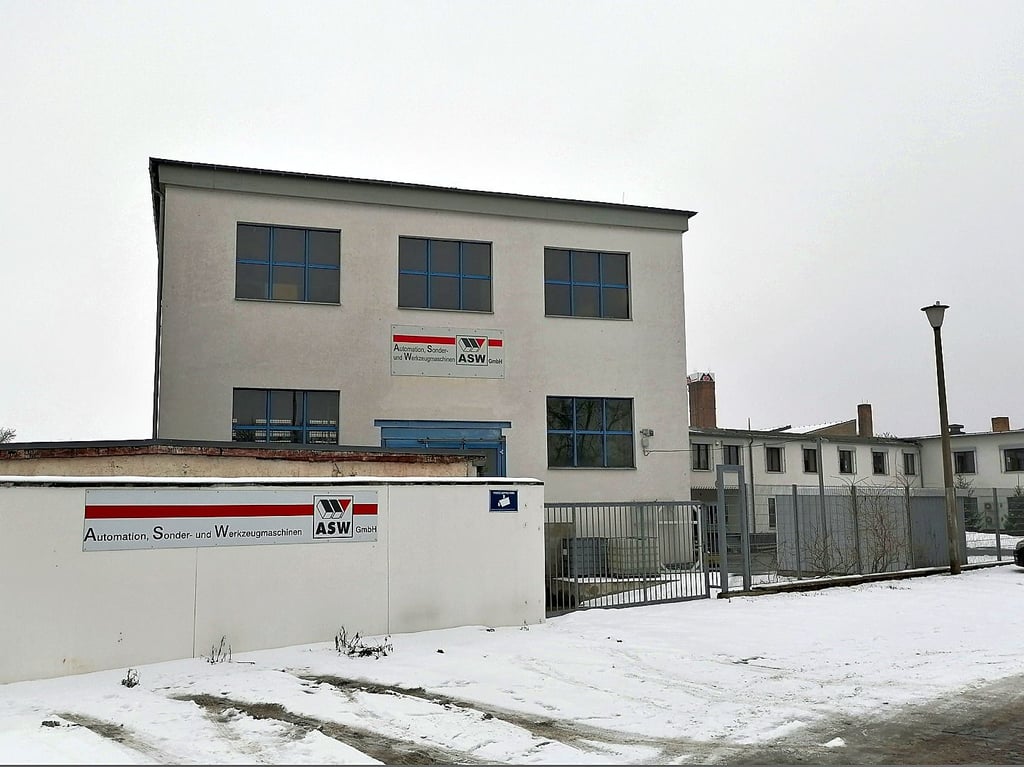 Der Firmensitz von Automation-, Sonder- und Werkzeugmaschinen-Hersteller ASW in Naumburg. Acht Mitarbeiter wickeln jetzt die Schließung ab. 