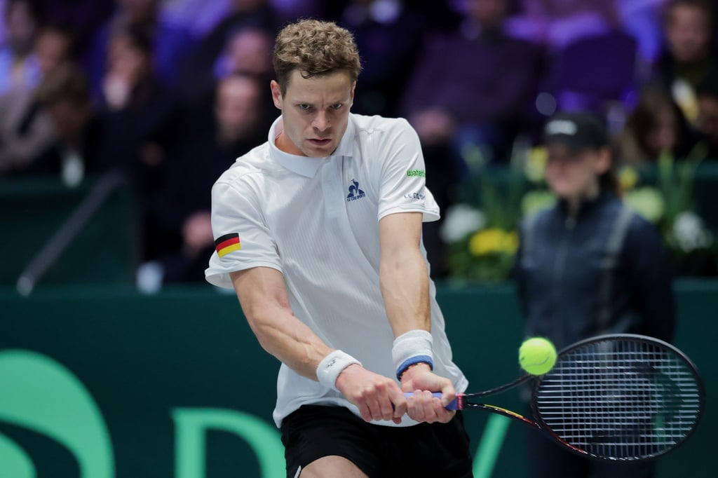 Yannick Hanfmann brachte die deutschen Tennis-Herren mit 1:0 in Führung.