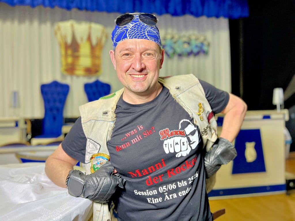 Daniel Grimm nimmt Abschied von seiner Rolle „Rocker Manni“. 