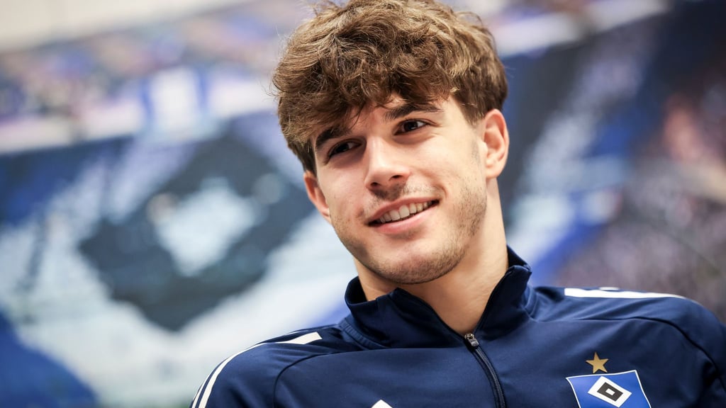 Luka Vuskovic spielt aktuell als Leihspieler für den Hamburger SV. (Archivbild)