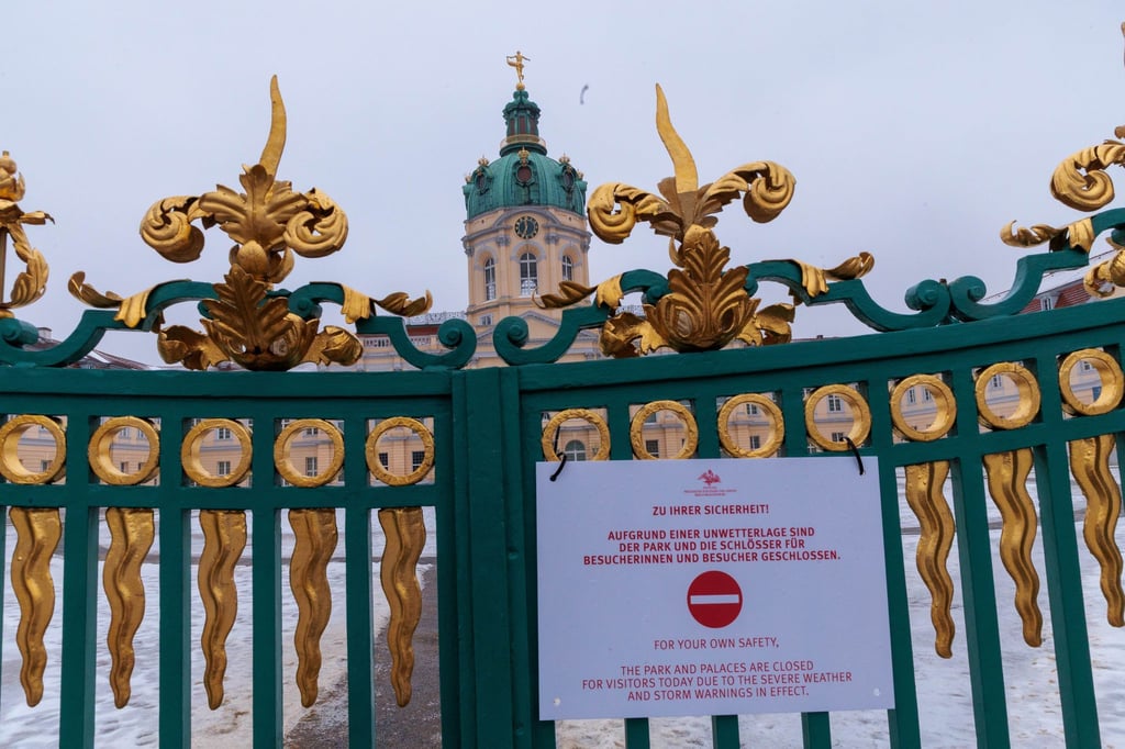 Der Park am Schloss Charlottenburg ist geschlossen.