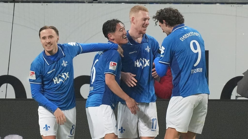 Darmstadt jubelt über das dritte Tor.