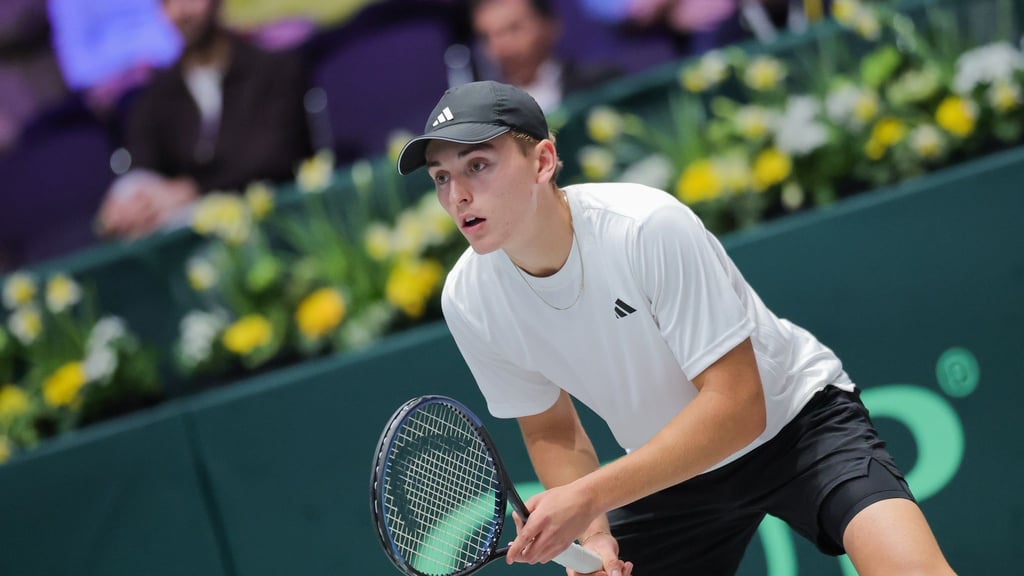 Bestritt in Düsseldorf seine zweite Davis-Cup-Partie und gewann: Justin Engel.