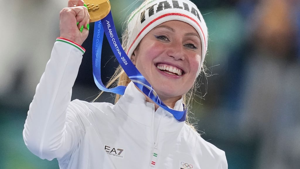 Francesca Lollobrigida widmete ihren Olympiasieg ihrem Sohn Tommaso.