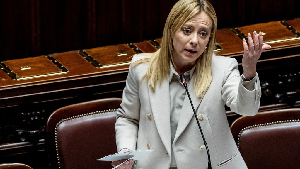 Ministerpräsidentin Giorgia Meloni verurteilt die Proteste gegen Olympia in Mailand. (Archivbild)