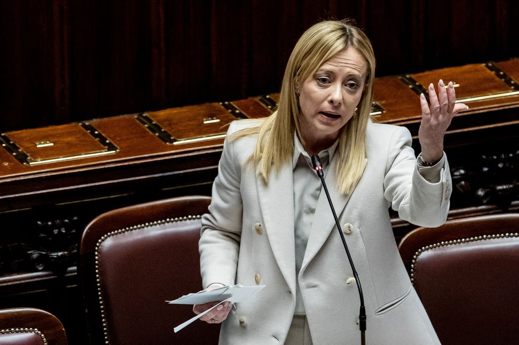 Ministerpräsidentin Giorgia Meloni verurteilt die Proteste gegen Olympia in Mailand. (Archivbild)