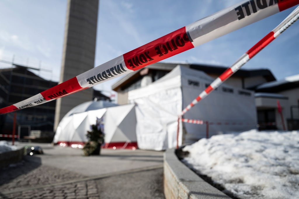 Soll schnell wieder aufgebaut werden: Die Gedenksttte in Crans-Montana.
