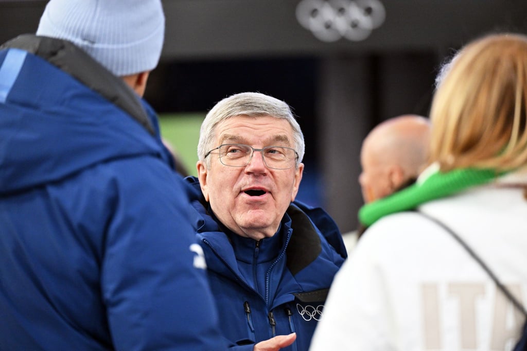 Ex-IOC-Boss Thomas Bach schaute am Sonntag auch im Deutschen Haus vorbei.