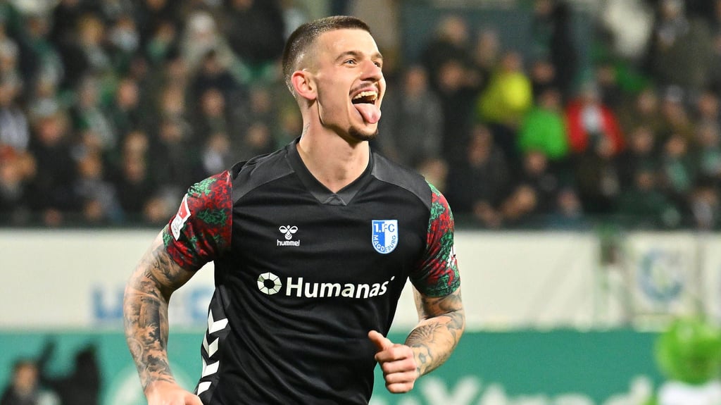 Gegen die SpVgg Greuther Fürth schnürte Mateusz Zukowski einen Dreierpack für den 1. FC Magdeburg.