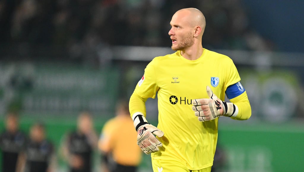 Dominik Reimann, Kapitän und unumstrittener Torwart vom 1. FC Magdeburg.